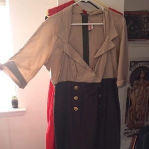 Pin Up Girl Clothing Military Secretary 2X Dress